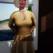 Ingenue Agathe mesh top and Sonia skirt (honey gold)