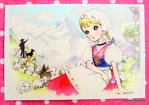 Retro Japanese Fancy Goods : Retro Shojo Girl Postcard - K… | Flickr