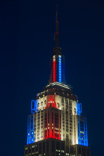 Empire State Building LED live election results Obama Romney Spire Close-up | by Lisa Bettany {Mostly Lisa}