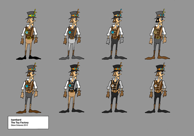 Isambard - Character Concept Art for Toy Factory Video Game