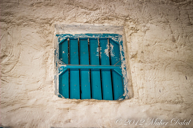 Blue window in the souq