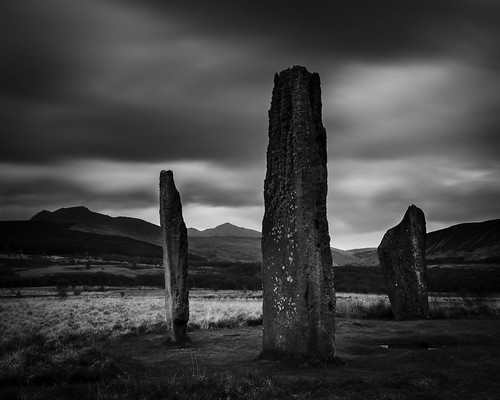 longexposure mountain stone contrast standing scotland ancient arran neolithic