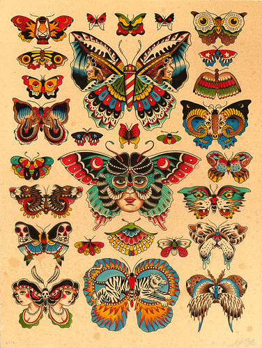 Butterfly Color | Lots of butterflies. 18”x24” Ink and water… | Flickr