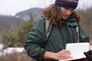 North Carolina biologist Gabrielle Graeter makes field notes | by USFWS/Southeast
