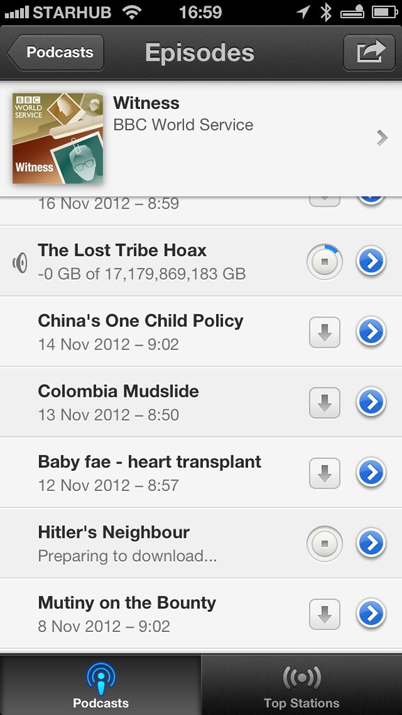 Big download on Podcasts app | (2012-12-09_16.59.00.png) | Flickr