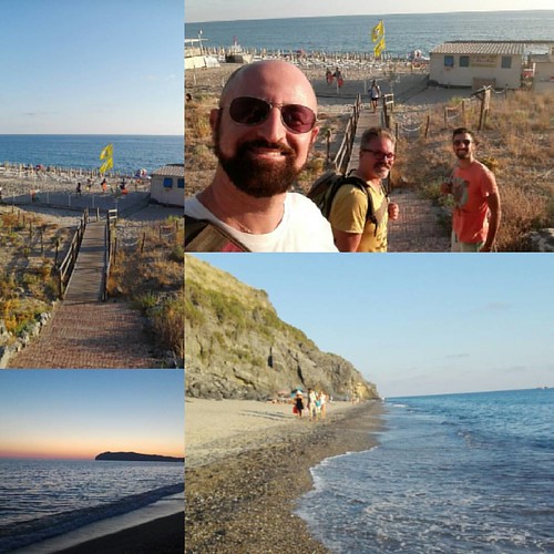 Tra #sogno e #realta #estate2016 #ferragosto2016 nella #assoluta #bellezza #marinadicamerota #salerno #sunset #spiaggia #beach #gay #bear #scruff by Carlo Cremona 1972, instagramapp square squareformat iphoneography uploaded:by=instagram