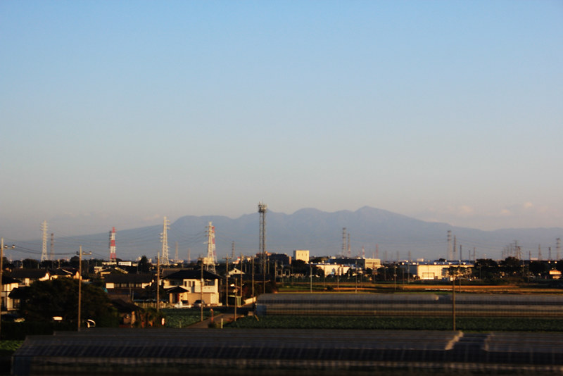 新幹線から見える赤城山
