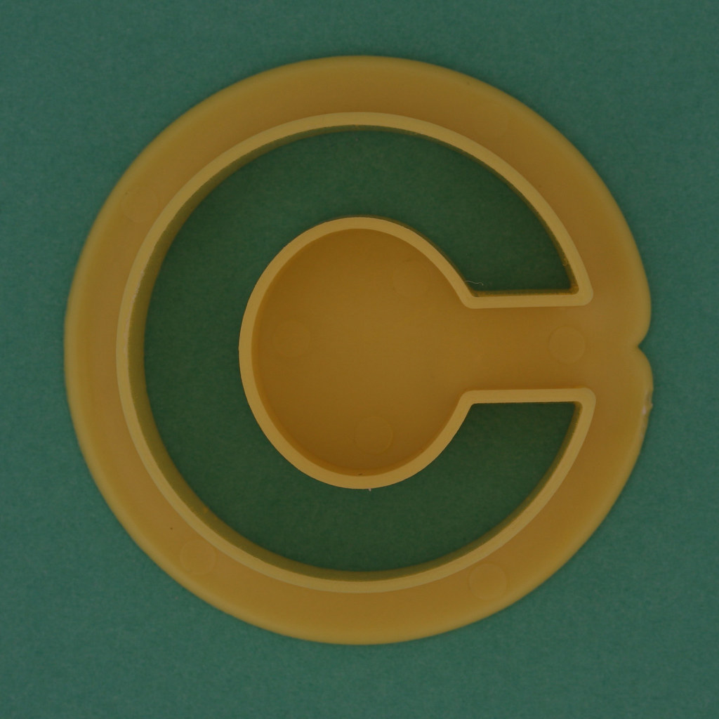 Pastry Cutter Letter C