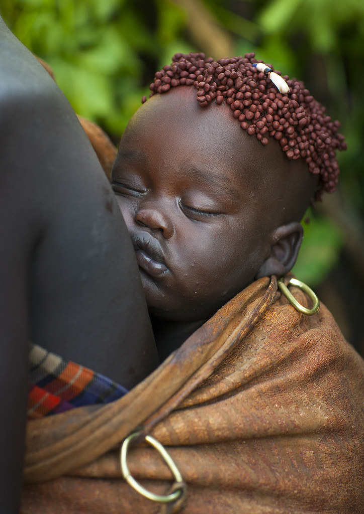 Bodi Tribe Baby Asleep With Coffee Bean Hairstyle, Hana Mu 