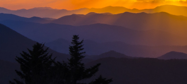 Sunset on the Blue Ridge