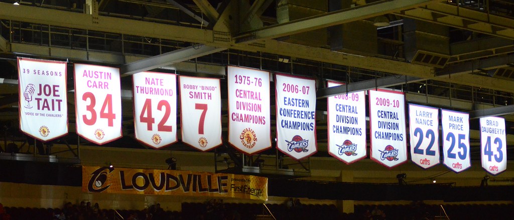Cleveland Cavaliers Retired Jerseys - a 