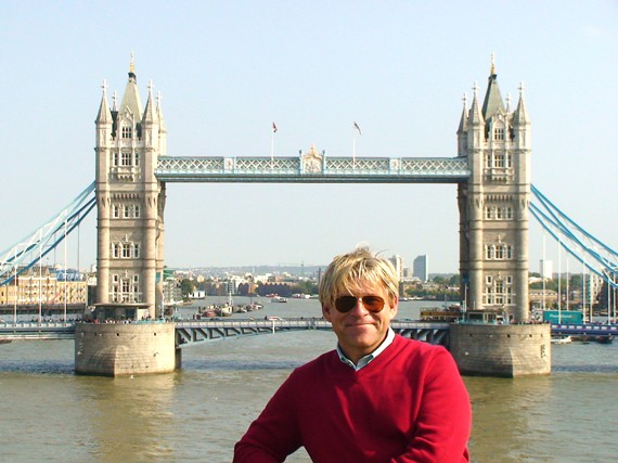 Sailing beneath London's Tower Bridge