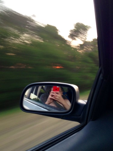 sunset motion blur mirror rearview bushes iphone tynong
