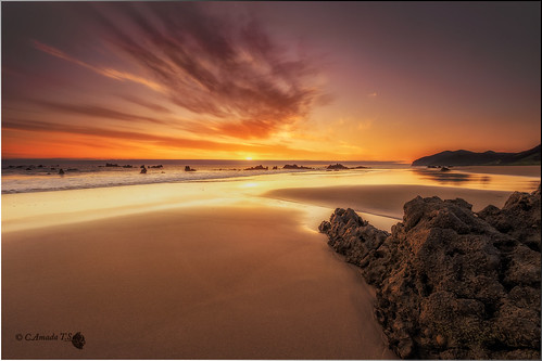 mar color marcantábrico ©camadats rocas agua amanecer sunrise sol cantabria noja sea rocks seascape olas landscape españa playa