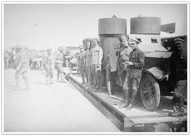 Armoured auto, German made, captured from the Bolshiviki by Czecho-Slovaks in Siberia