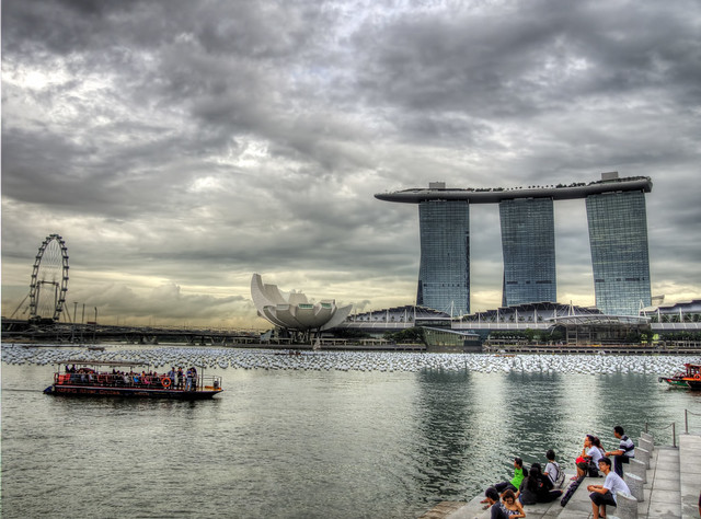 Marina Bay Singapore from the Merlion Park