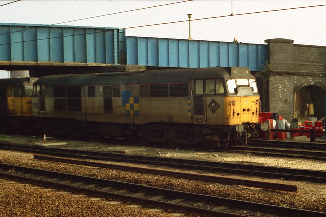 19910330 007 Peterborough. Trainload Construction Liveried Class 31, 31294