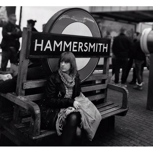#londonunderground #londontransport #trainstation #tubestation #woman #girl #jedipics #iphone #iphone4s #ukigers #igers #instagram #blackandwhite #monochrome #London #hammersmith #unitedkingdom #uk | by Last Jedi