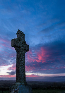 Celtic Cross At Sunrise