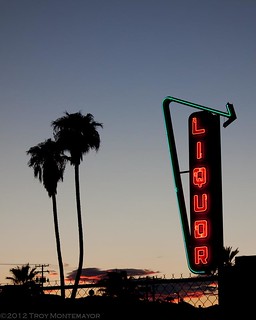 Neon Liquor Sign, Needles, CA