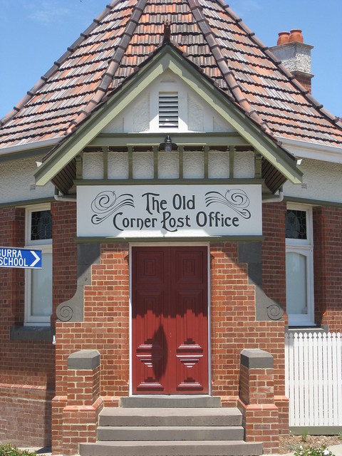 The Entrance to the Former Korumburra Post and Telegraph Office - Corner Bridge Street and Mine Road, Korumburra