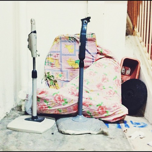 Headless fans and used mattresses. #iphonography #unwanted #hdb #springcleaning | by dashslower