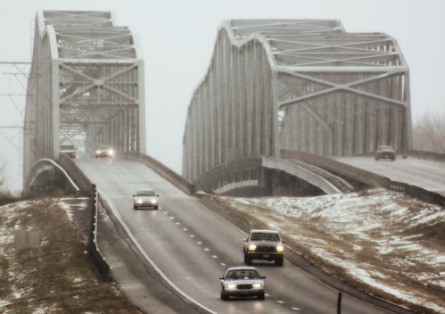 bridge winter snow river highway mo missouri 291 missouririver truss libertybend