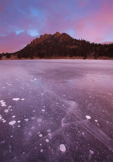 Frozen Lake Lily - Estes Park, Rocky Mountain National Park, Colorado