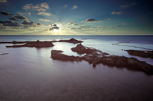 Israel by Hemo Kerem, Hitech: ND Pro Stop 10 + GND 1.2 Hardlongexposure sunset seascape beach water fisherman day sony hit