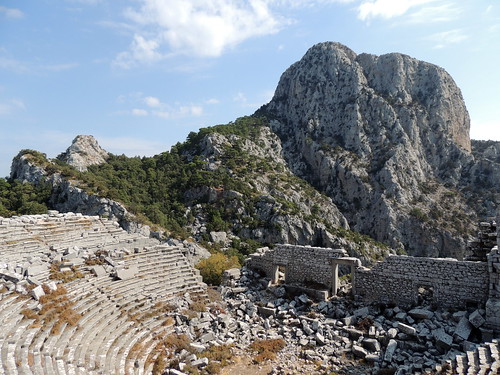 mountain turkey ruins theater theatre amphitheatre classical amphitheater termessos pisidian geotagmanual