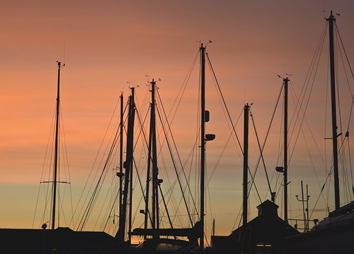 sunset swansea silhouettes yachts masts sa1 boatyard smq