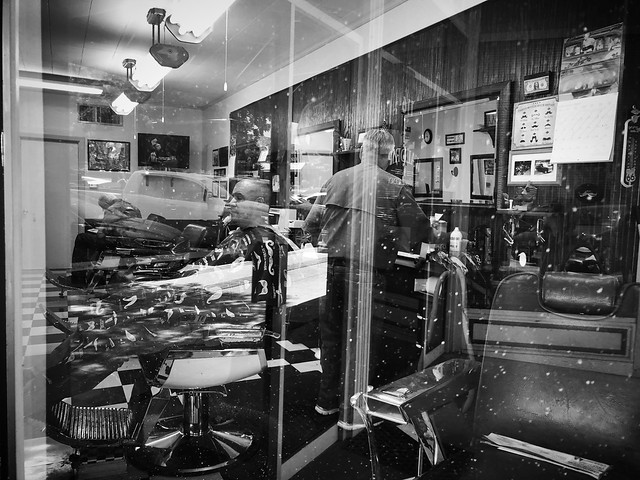 Barber Shop Reflection