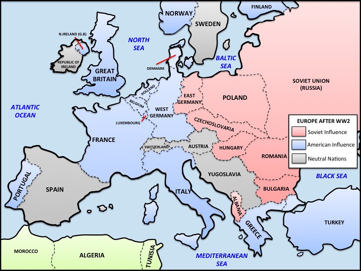 Ww2 Post War Europe Map Patrick Gray Flickr