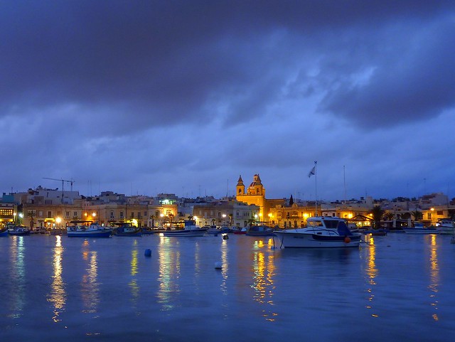 The harbour of Marsaxlokk, Malta