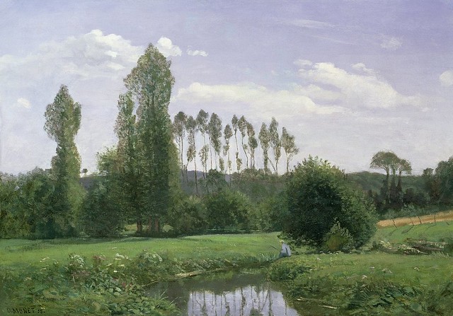 1858 Claude Monet View from Rouelles(Museum of Modern Art Saitama Japan)(46 x 65 cm)