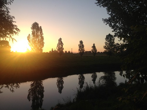 sunset reflection river riverbank iphone paeroa paeroariverbank
