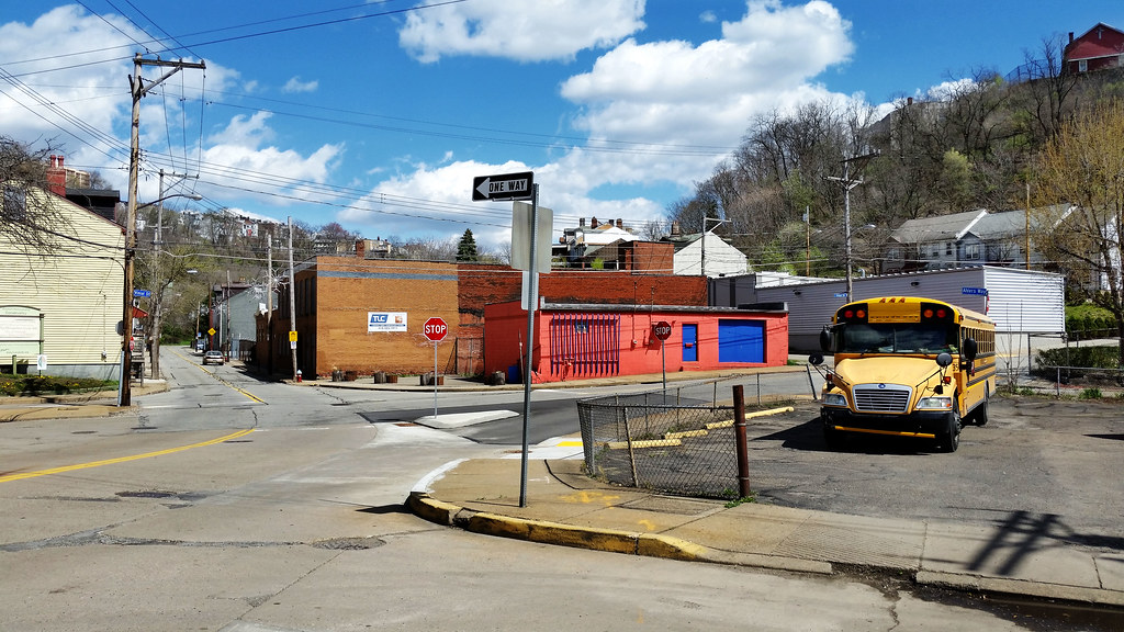 East Allegheny Intersection with School Bus