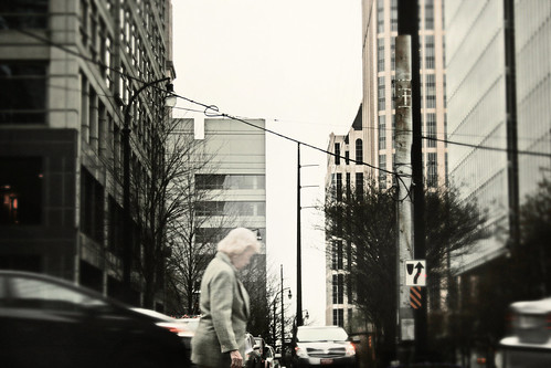 Woman Amid Cars, Dec, 2012 by Juli Kearns (Idyllopus)