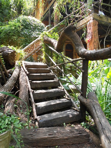 castle fairytale stairs southafrica wooden woods grove rustic lookingup fantasy whimsical magaliesburg goblinscove scavenger16 ansh41