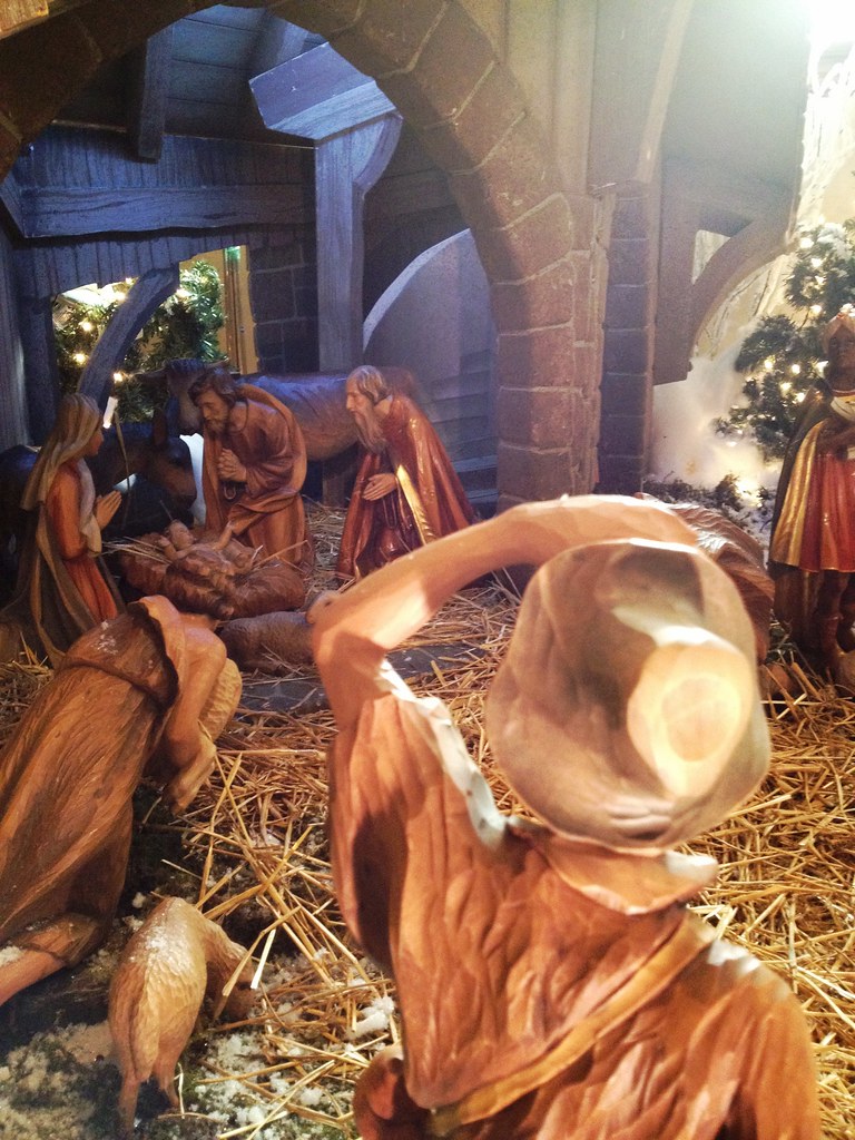 Shepherd looks for baby Jesus
