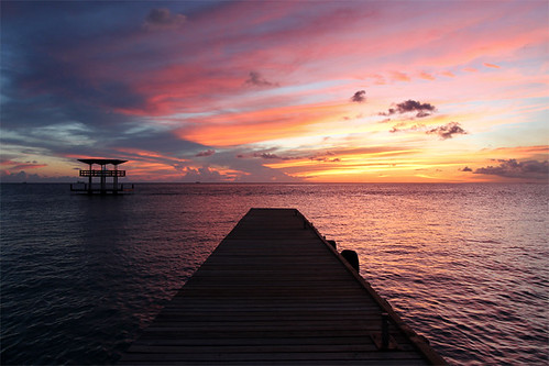 ocean sunset sea netherlands island dock december hilton southern caribbean curaçao 2012 antilles