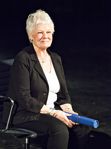 Dame Judi Dench with her Honorary Fellowship of The Royal Central School of Speech and Drama.