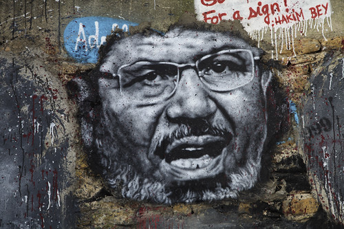 Mohamed Morsi, painted portrait IMG_4749