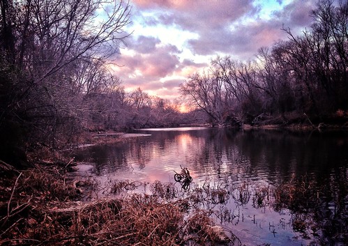 sunset sky color nature water colors clouds creek river stream missouri joplin redingsmillbridge uploaded:by=flickrmobile flickriosapp:filter=nofilter