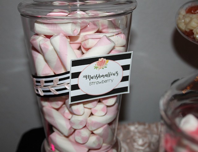 Black and Blush Candy Table 2