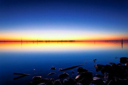 blue light lake water japan canon eos twilight 日本 ibaraki 黄昏 茨城県 canonef1740f4lusm 霞ヶ浦 namegata 行方市 5dmarkii chibitomu