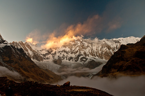 nepal mist mountain clouds trekking trek himalayas annapurnabasecamp likefire annapurna1