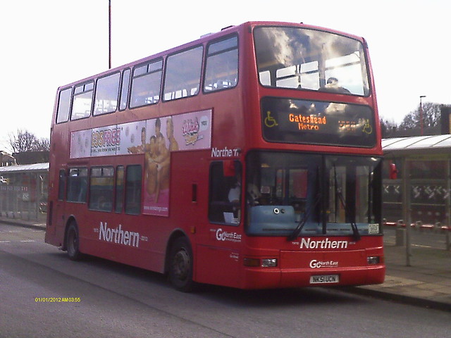 3885 NK51 UCN GNE Northern Plaxton President on the X901 to Gateshead