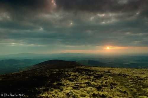 ireland sunset mountain landscape scenery
