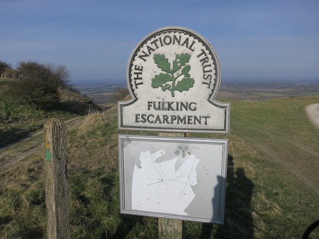 Fulking escarpment sign.